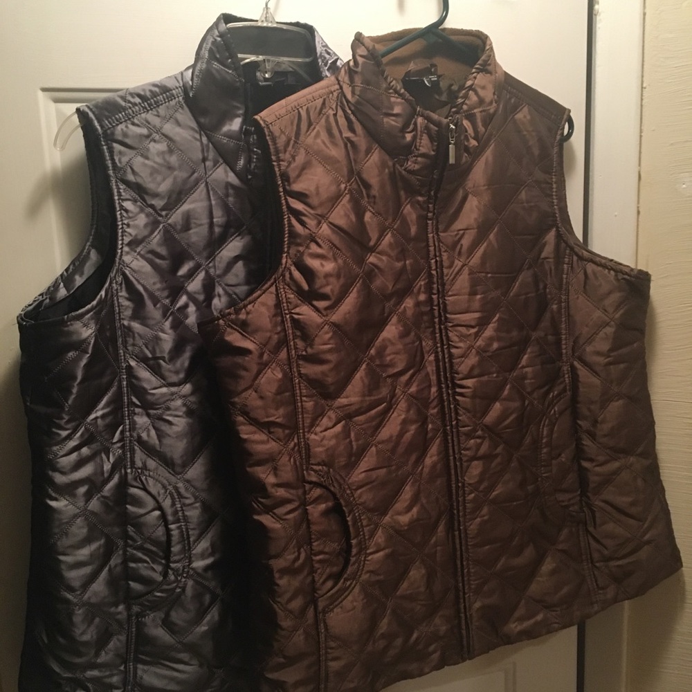Boundle of 2 Jean Ashley Women Vest 2X